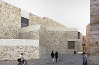 Geometrically complex Museum of Semana Santa de Zamora responds to history and memory of site Geometry上复杂的Semana Santa de Zamora响应了网站的历史和记忆