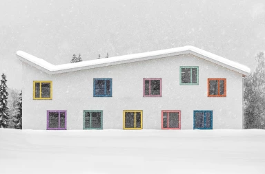 Architecture of Kindergarden Enneberg encourages children to creatively develop their senses and abilities 幼儿园伊纳伯的建筑鼓励孩子们创造性地发展他们的感官和能力
