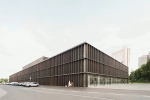 Multi-edged façade made of architectural bronze houses the documents of Cologne’s Historical Archive and the Rhenisch Picture Library Multi-edged façade made of architectural bronze houses the documents of Cologne’s Historical Archive and the Rhenisch Picture Library